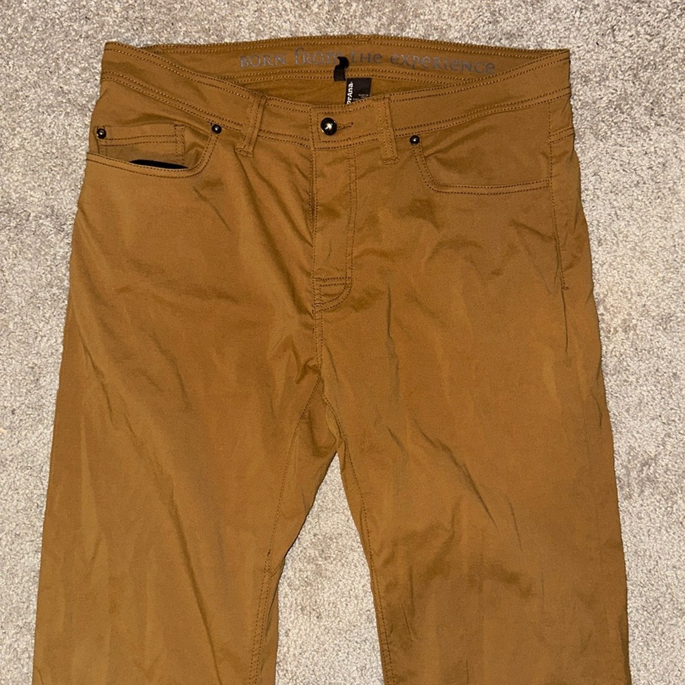 PrAna Brown Performance Hiking Pants Slim Fit